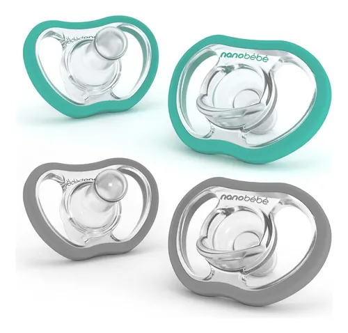 Chupetes Silicona Flexy Active  4 Meses + NanoBebé