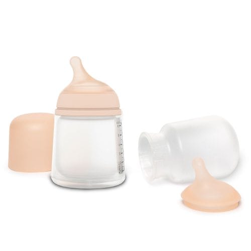 Pack Mamadera Zero.Zero 180ml Flujo Adaptable + Tetina de Repuesto + Bolsa Anti Cólicos de Repuesto Suavinex.