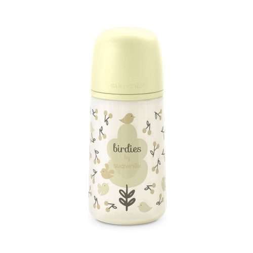 Mamadera amarilla Birdies de 270ml con Tetina Fisiológica Sx Pro Flujo Medio +3 meses Suavinex. (copia)