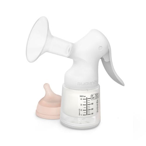 Extractor de Leche Manual con Mamadera Zero.Zero Suavinex.