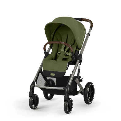 Coche de Paseo Balios S Lux One Pull Harness Green Khaki Cybex