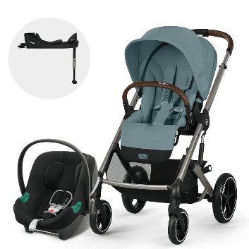 Travel System Balios S Lux 3.0 + Aton B2 + Base Stormy Blue Cybex
