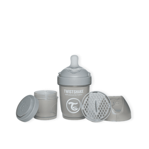 Mamadera Twistshake Double Pro 180 ml Gris